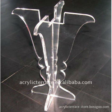 Clear Perspex Candle Stand